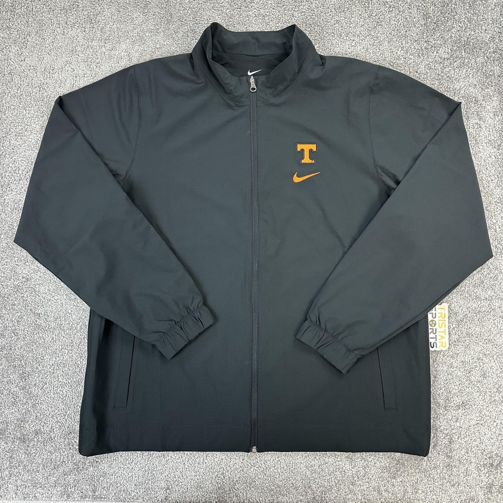 Tennessee Volunteers Jacket Mens 2XL Black NCAA Nike PE Team Issue Full Zip Vols